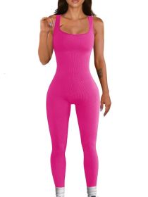 Women's Suspender Tank Top Tights (Option: Rose Red-L)