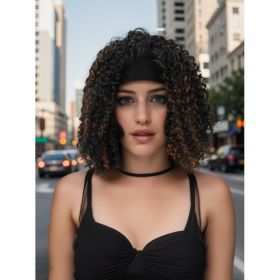 Self-pickup Especially Yours Curly Headband Wig Shoulder-Length Layers Of Natural Spiral Curls With Full, Bouncy Volume, Comfy Stretch Band Runwa (Option: OP1B30)