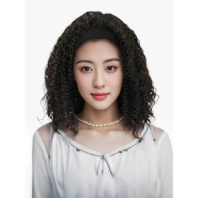 Self-pickup Especially Yours Curly Headband Wig Shoulder-Length Layers Of Natural Spiral Curls With Full, Bouncy Volume, Comfy Stretch Band Runwa (Option: 2A)